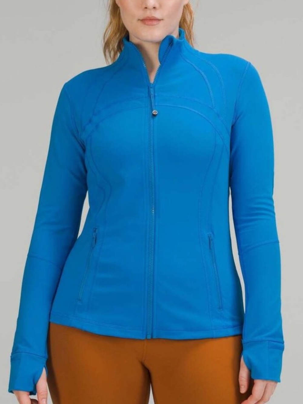 SET Lululemon Define Jacket & Align Shorts *Luon, Sz 2 Poolside Blue